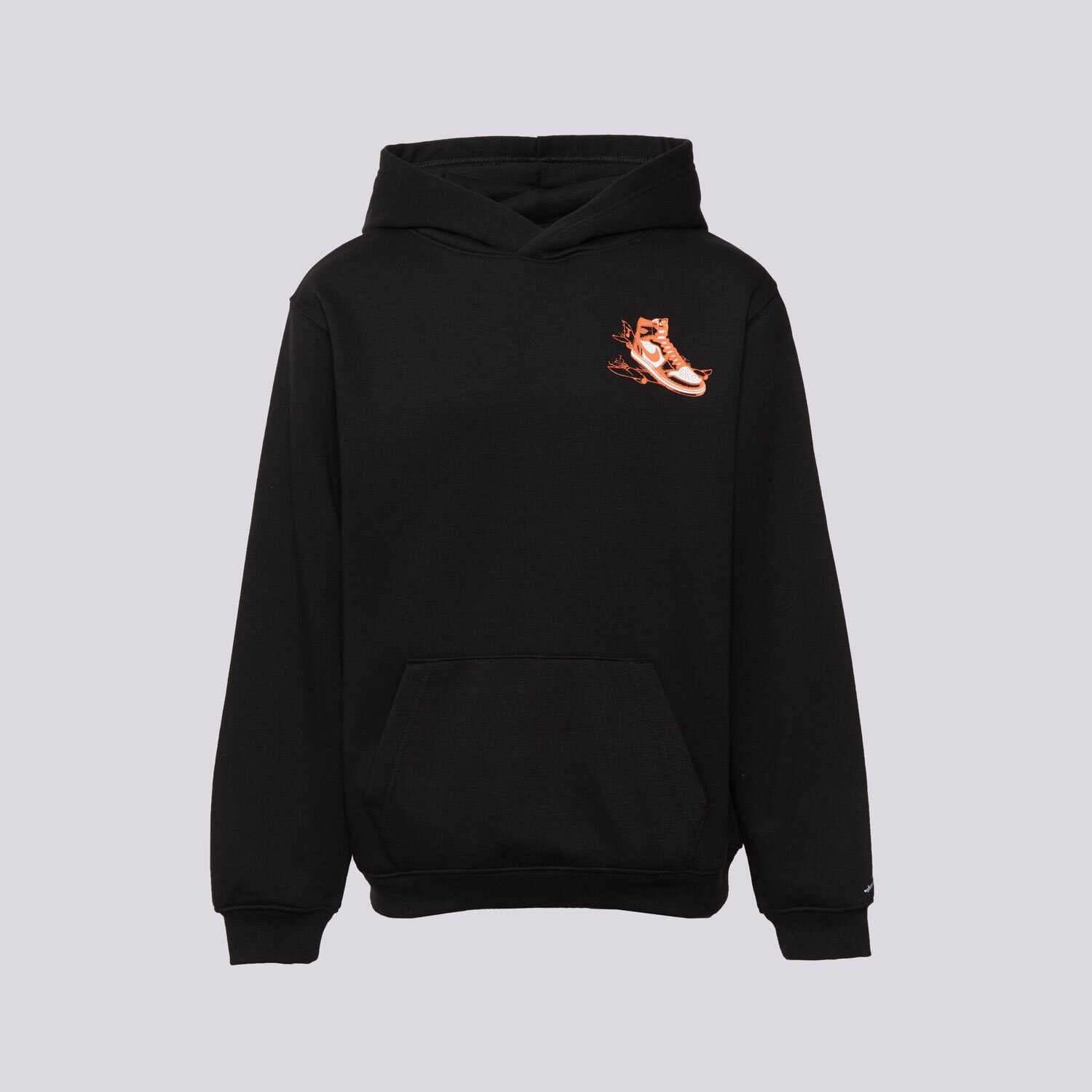 dětská mikina JORDAN MIKINA S KAPUCÍ JDB AIR JORDAN HAS LANDED PO BOY 95F281-023 ČERNÁ