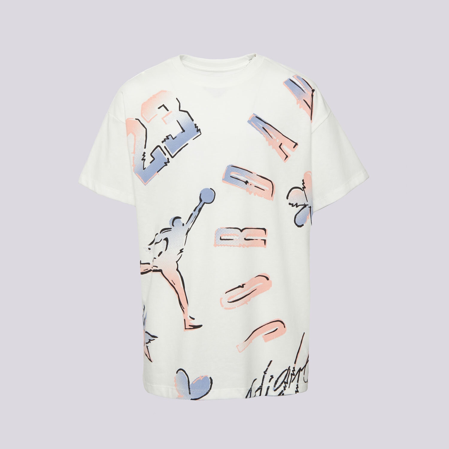 dětské tričko JORDAN TRIČKO JDG 23 THROWBACK SS TEE GIRL 45F263-782 Krémová
