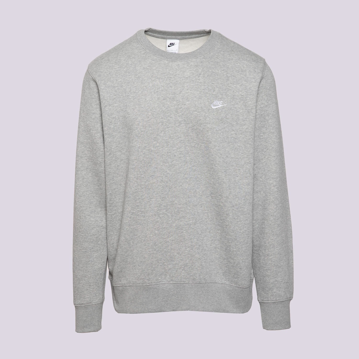 pánská mikina NIKE MIKINA M NK CLUB BB CREW FN3886-063 ŠEDÁ