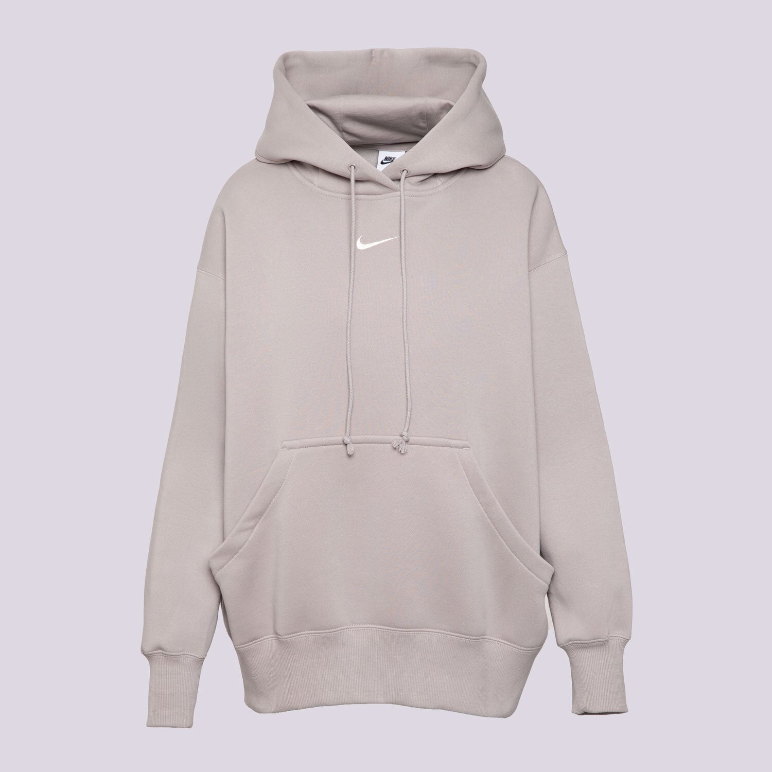 dámská mikina NIKE MIKINA S KAPUCÍ W NSW PHNX FLC OS PO HOODIE DQ5860-009 ŠEDÁ