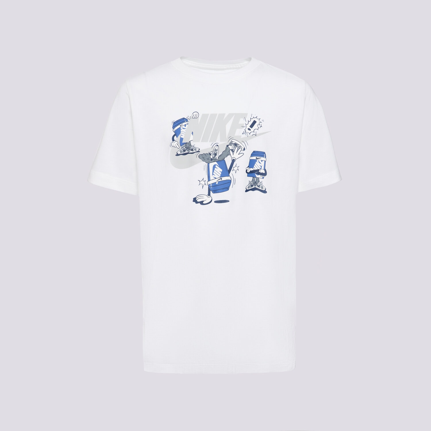 dětské tričko NIKE TRIČKO K NSW TEE BOXY BREAK DANCE BOY HV5214-100 BÍLÁ