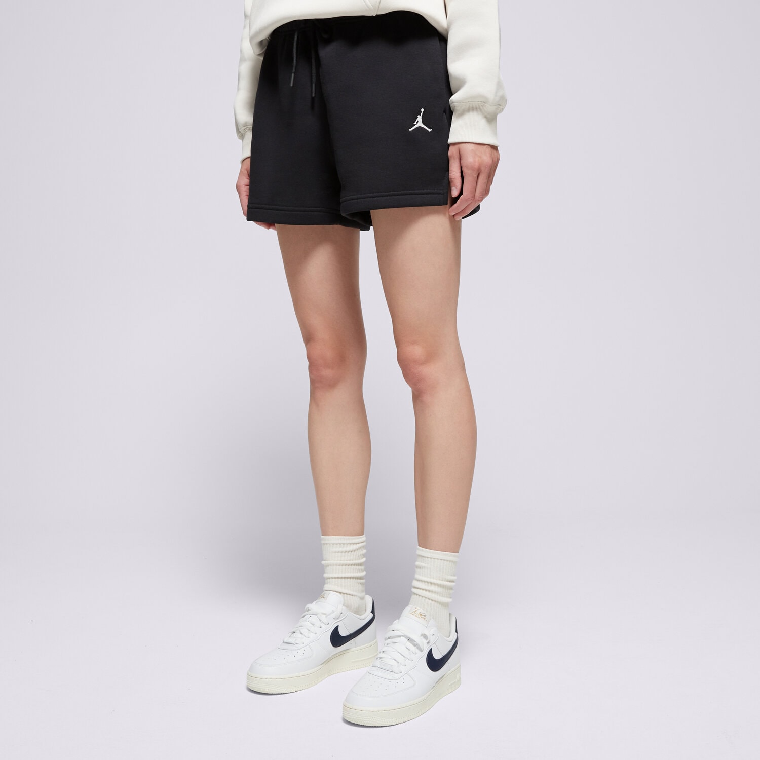 dámské kraťasy JORDAN ŠORTKY  W J BRKLN FLC SHORT 24 FV7080-010 ČERNÁ