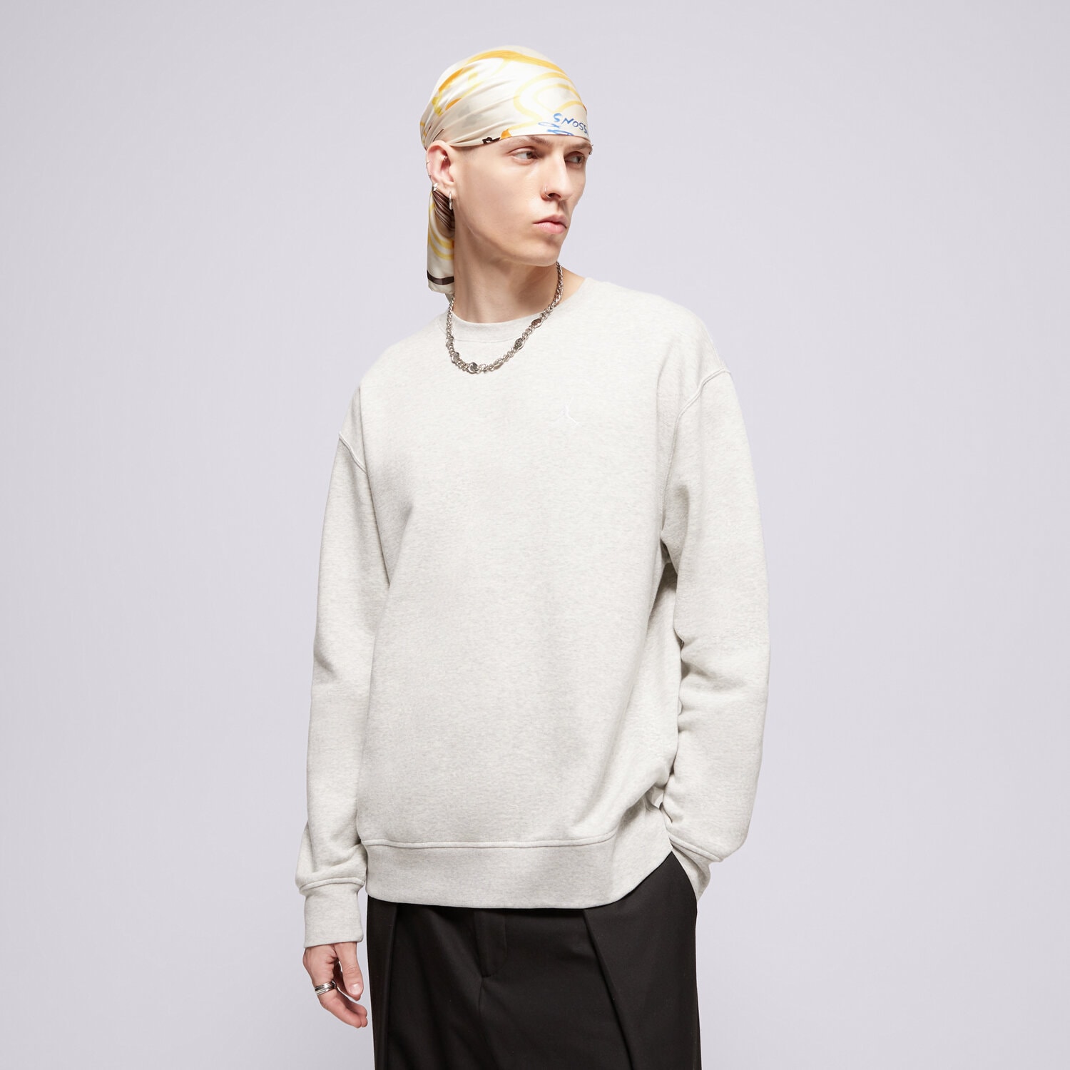 pánská mikina JORDAN MIKINA JORDAN BROOKLYN FLEECE FV7293-050 ŠEDÁ