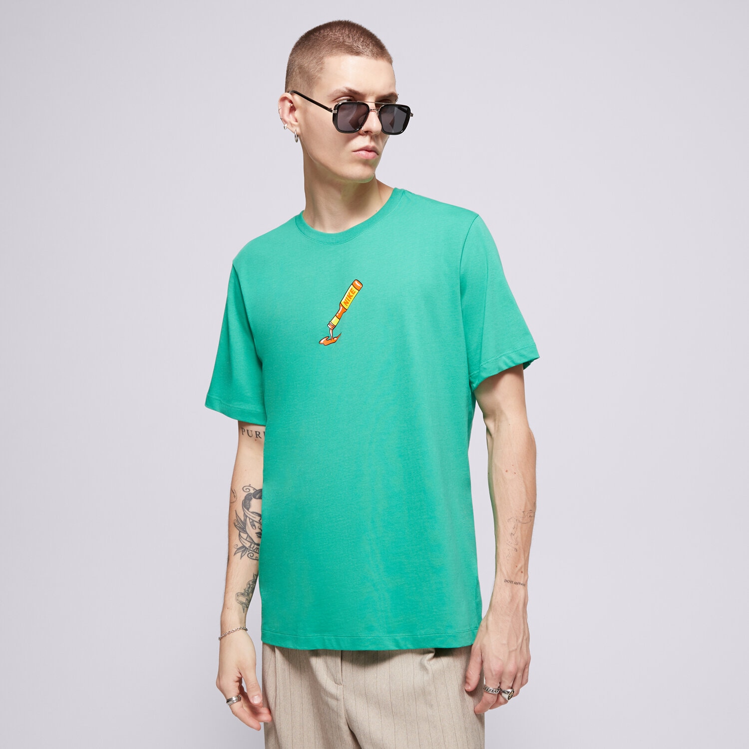 pánské tričko NIKE TRIČKO U NSW TEE BB OC 2 IH5065-324 ZELENÁ