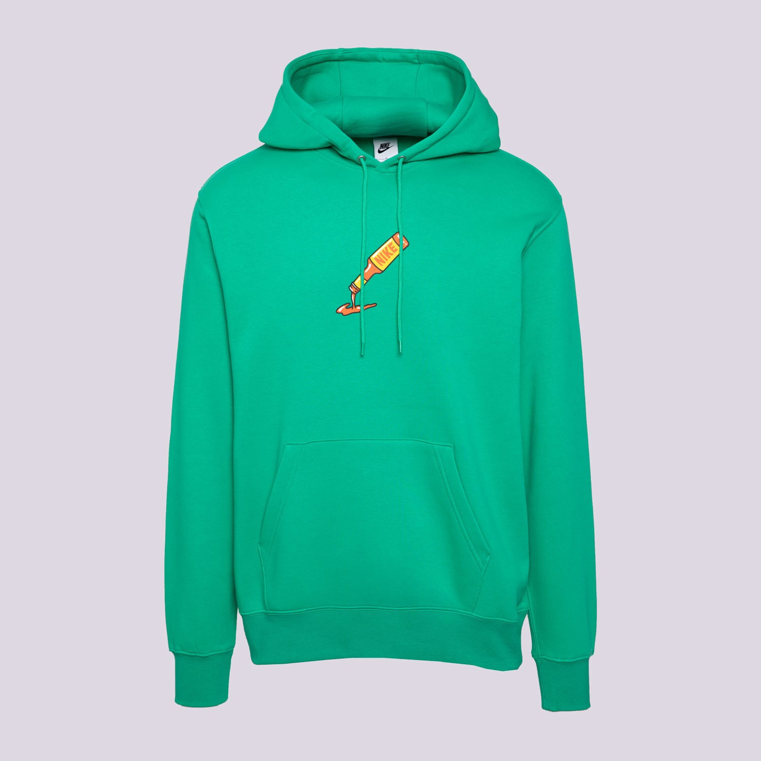 pánská mikina NIKE MIKINA S KAPUCÍ U NSW HDY CLUB PO BB OC 2 IB4144-324 ZELENÁ