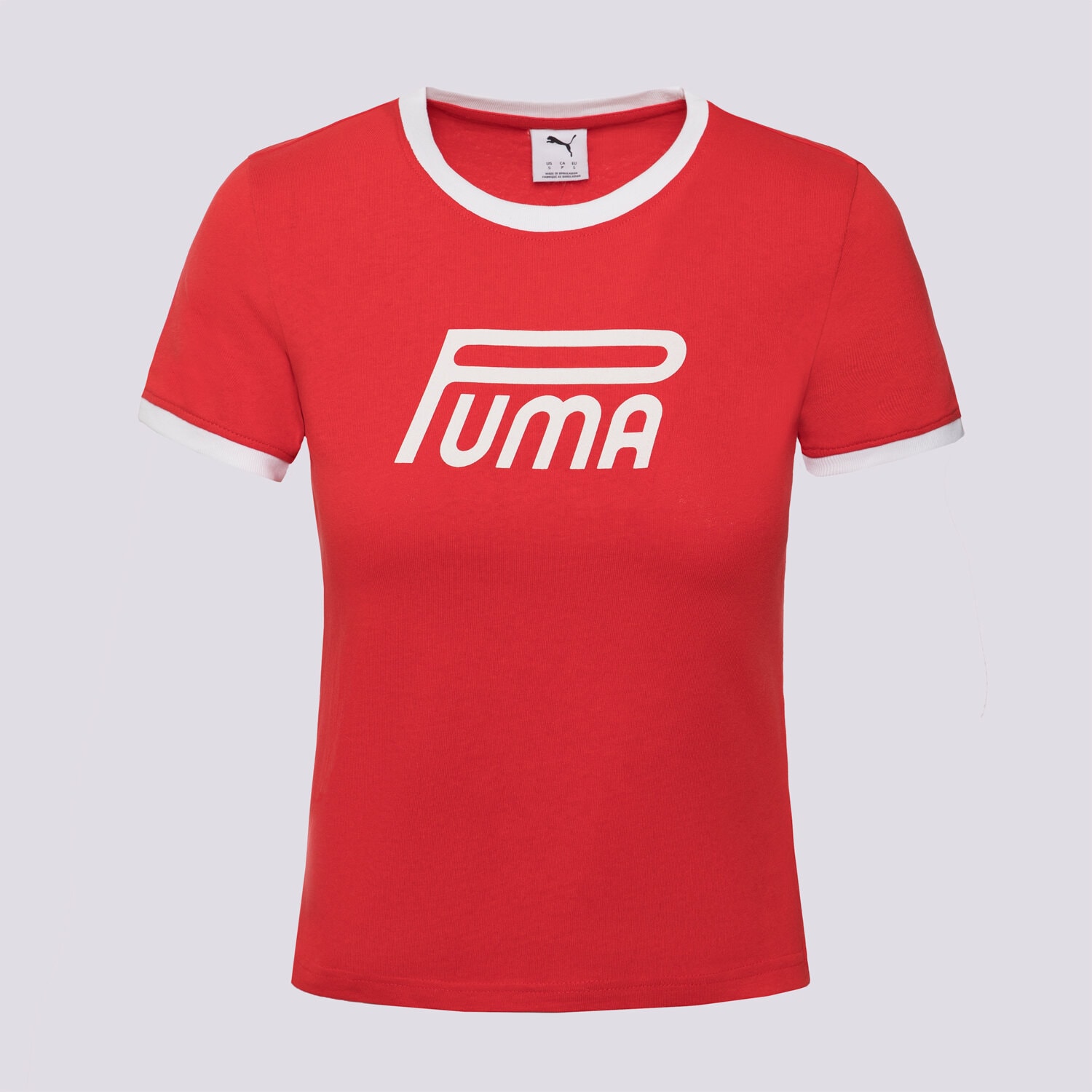 dámské tričko PUMA TRIČKO FUTURE.PUMA.ARCHIVE GRAPHIC SLIM TEE 632122 11 ČERVENÁ