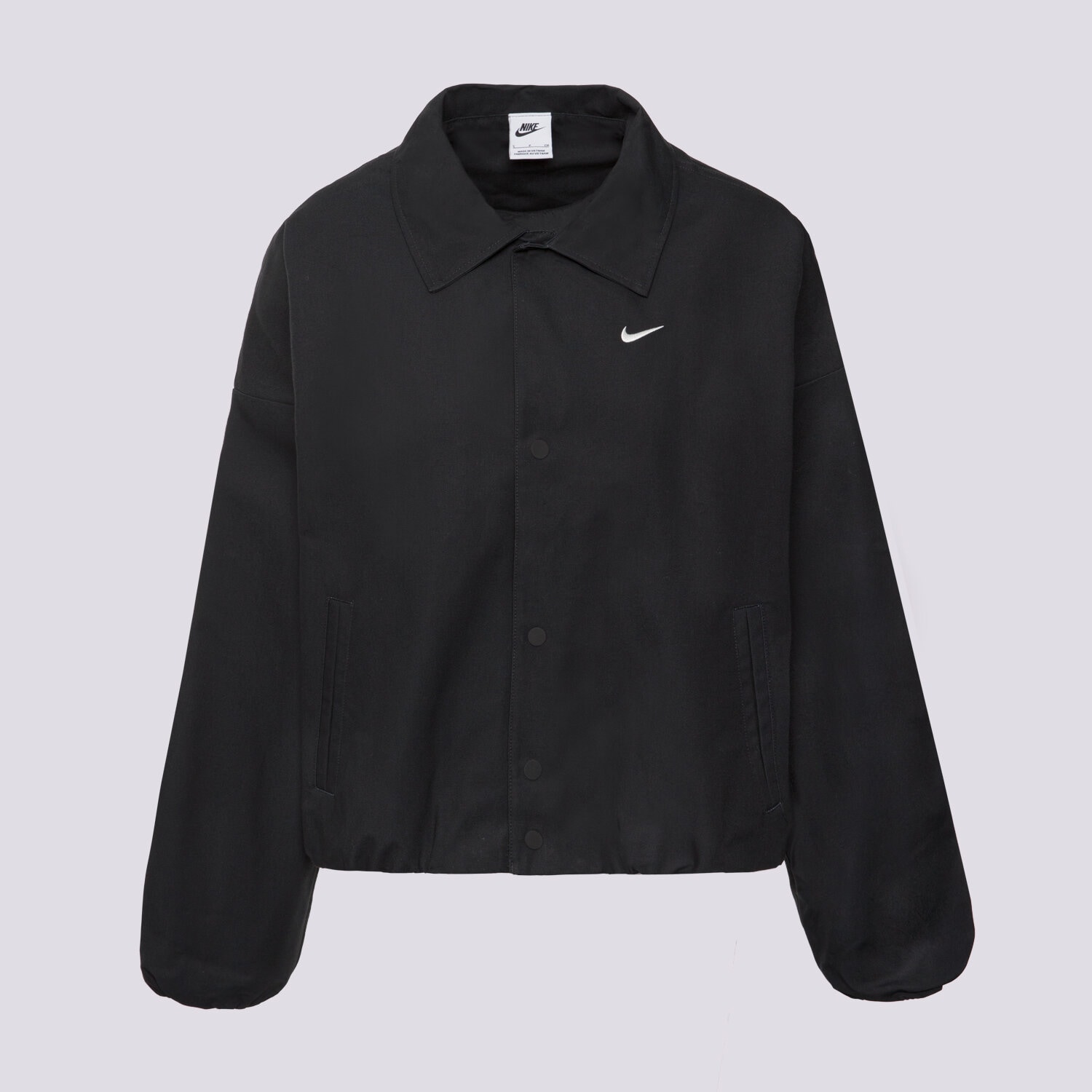 Přechodná bunda dámská (podzimní, jarní) NIKE BUNDA W NSW STREET WVN COACH JKT HV1968-010 ČERNÁ