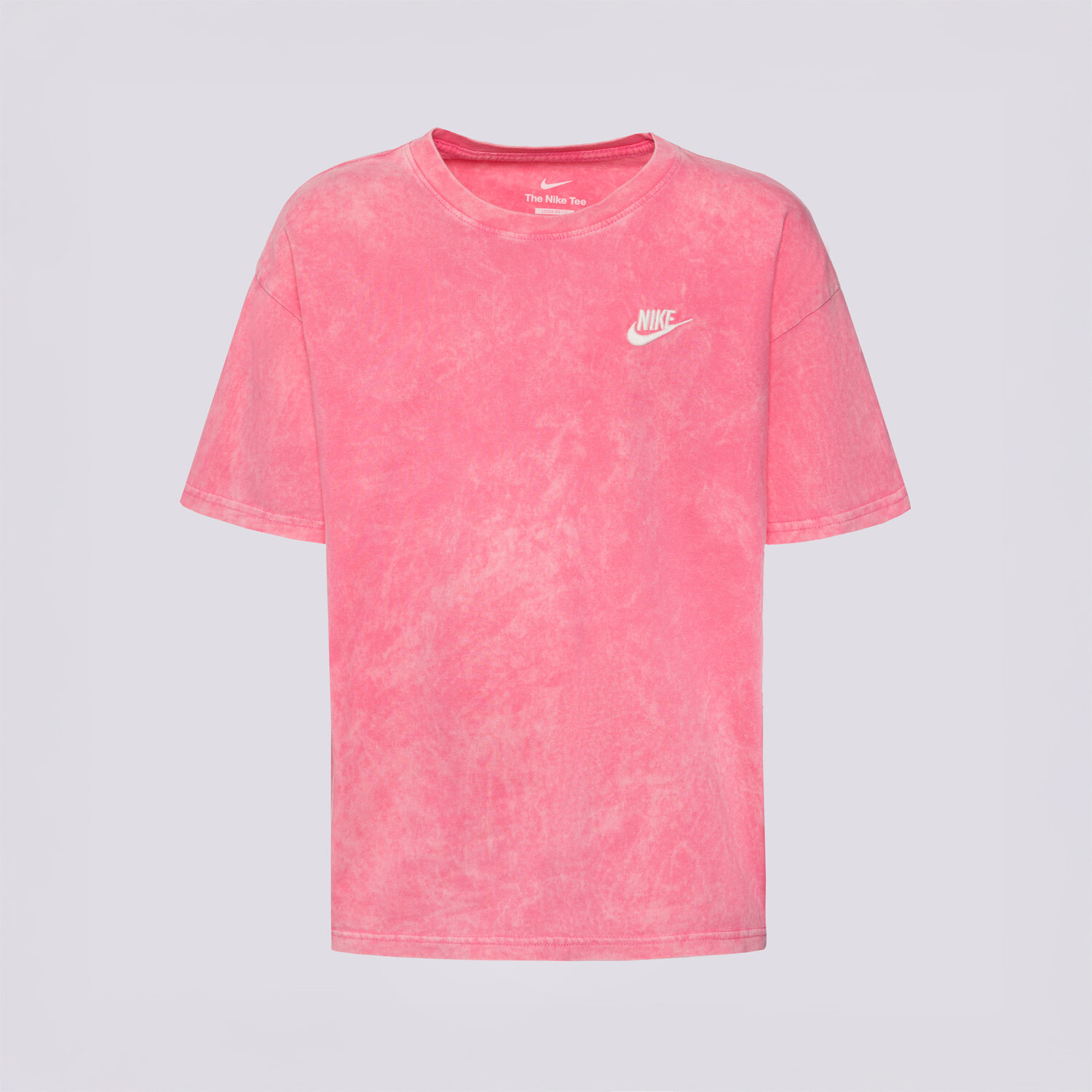 dětské tričko NIKE TRIČKO K NSW CLUB WASH TEE GIRL IH3584-684 RŮŽOVÁ