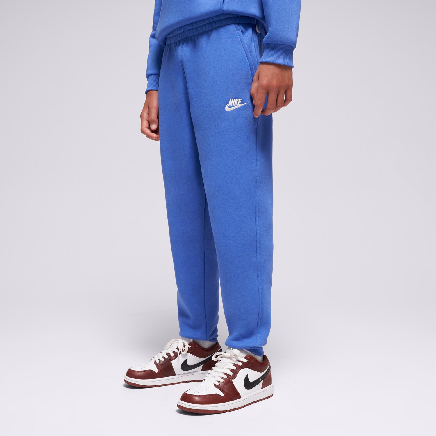 dětské kalhoty NIKE KALHOTY  K NSW CLUB FLC JGGR LBR BOY FD3008-411 MODRÁ