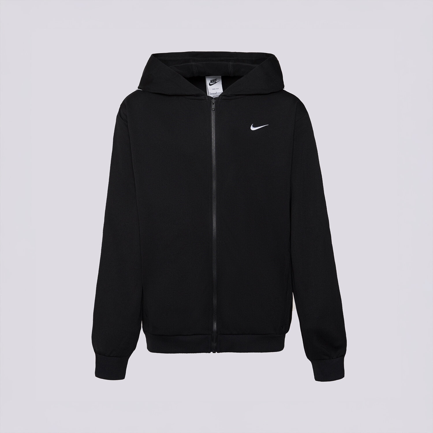 dětská mikina NIKE MIKINA ROZEPÍNACÍ S KAPUCÍ K NSW DF CLUB+ POLY FZ HDY B HQ9320-010 ČERNÁ