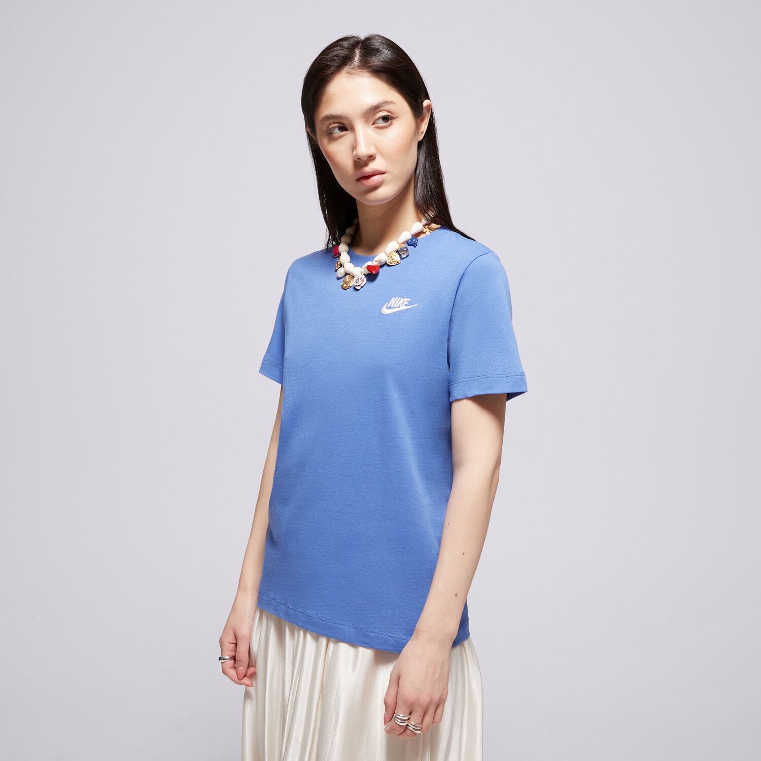 dětské tričko NIKE TRIČKO K NSW TEE EMB FUTURA LBR BOY FZ5177-411 MODRÁ