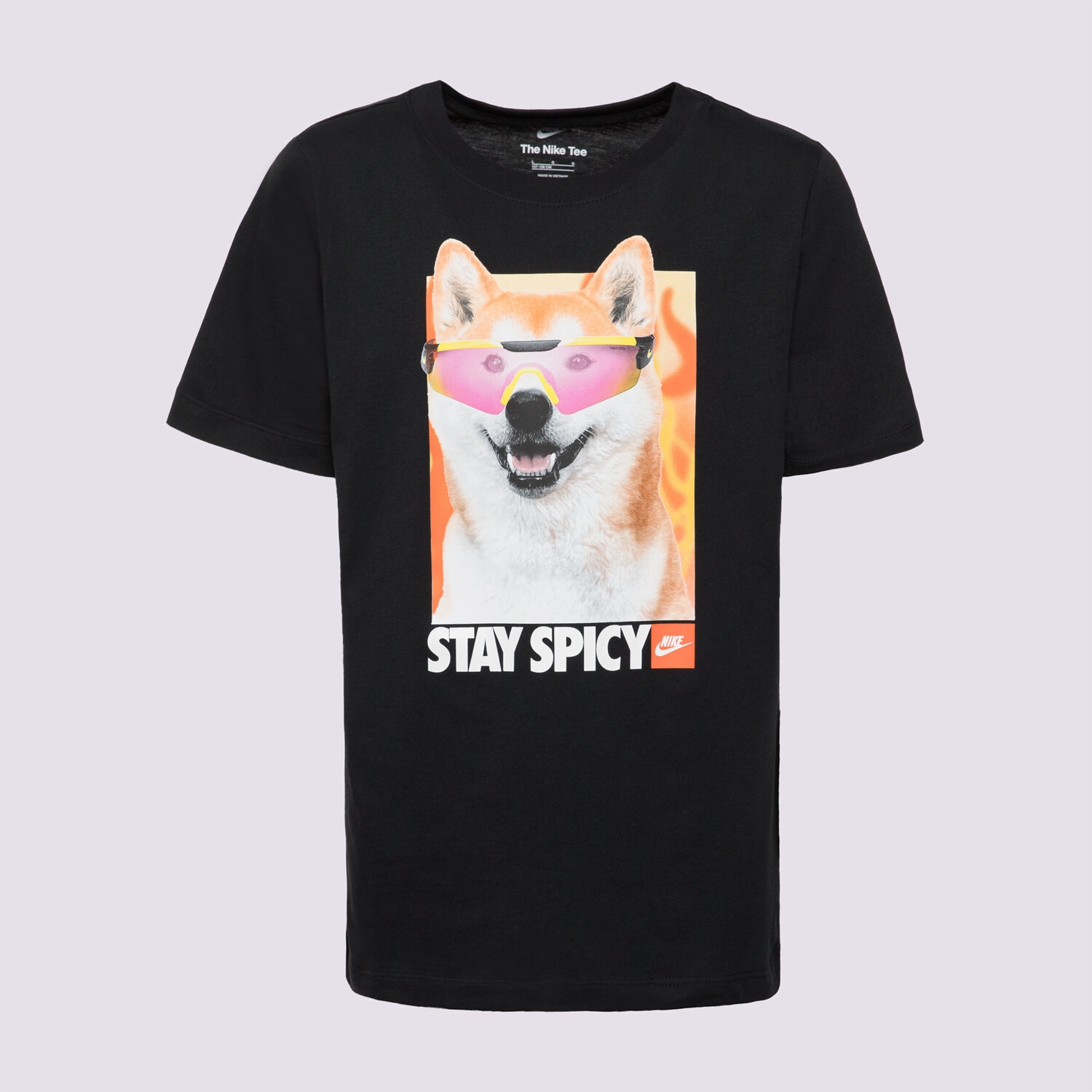 dětské tričko NIKE TRIČKO K NSW TEE PHOTO SHIBA GIRL HV5206-010 ČERNÁ
