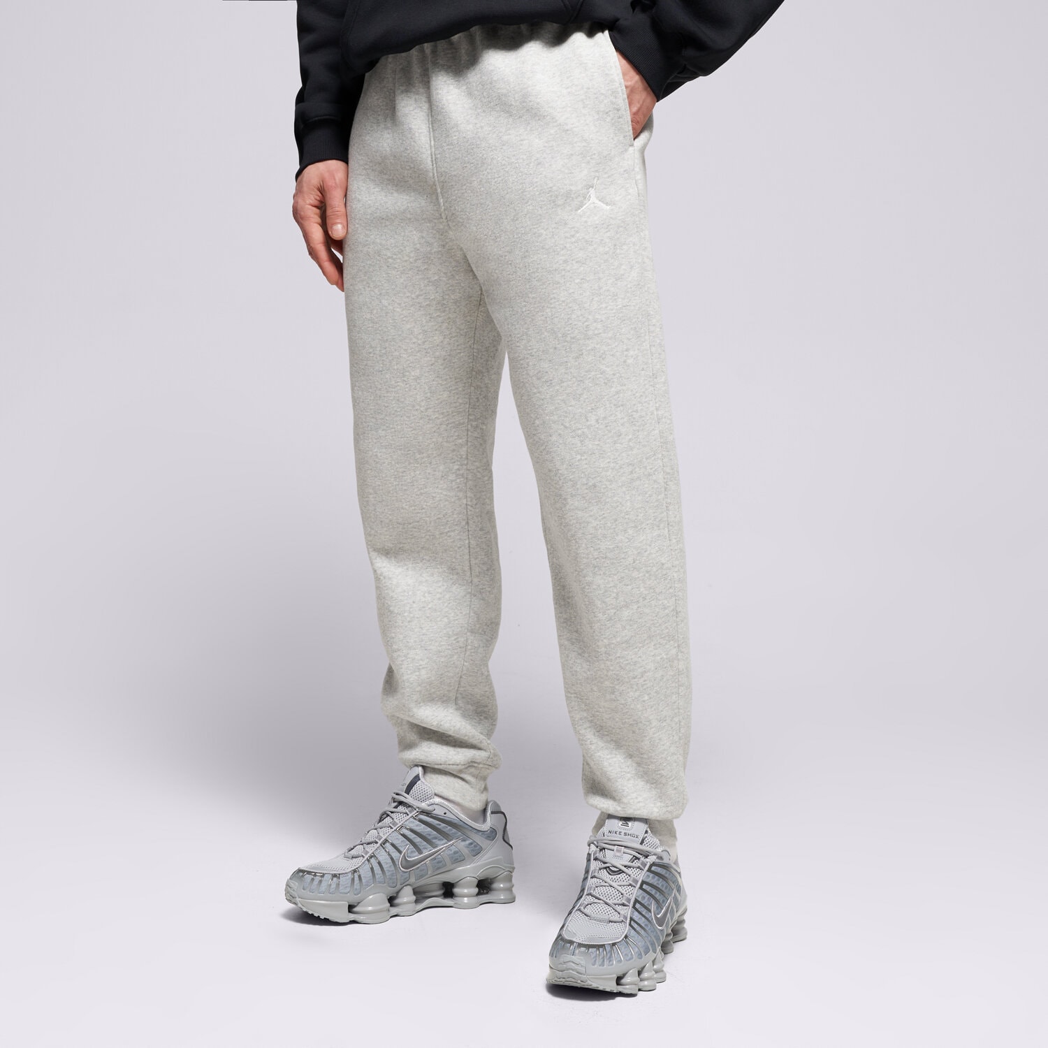 pánské kalhoty JORDAN KALHOTY  JORDAN BROOKLYN FLEECE FV7277-050 ŠEDÁ