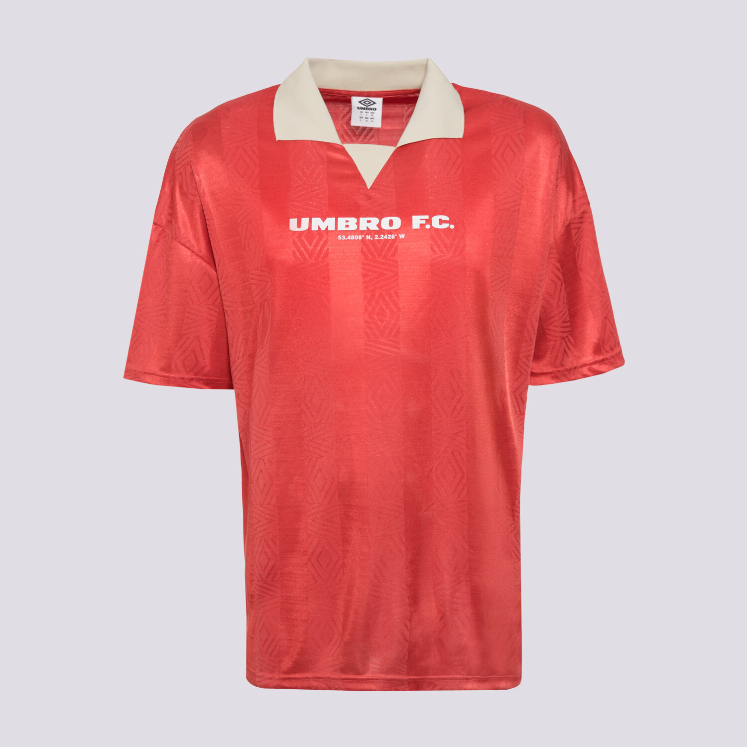 pánské tričko UMBRO TRIČKO FOOTBALL SHIRT 66633U-MSN ČERVENÁ
