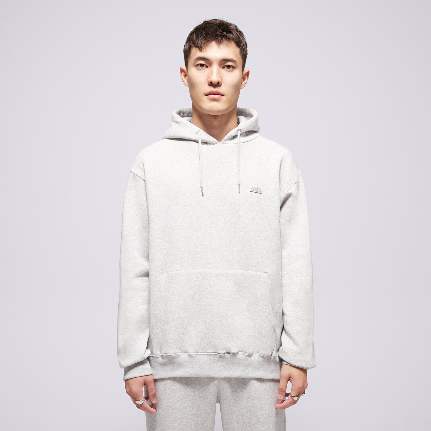 pánská mikina ELLESSE MIKINA S KAPUCÍ VARON OH HOODY LGREY MRL SMG22037131 ŠEDÁ