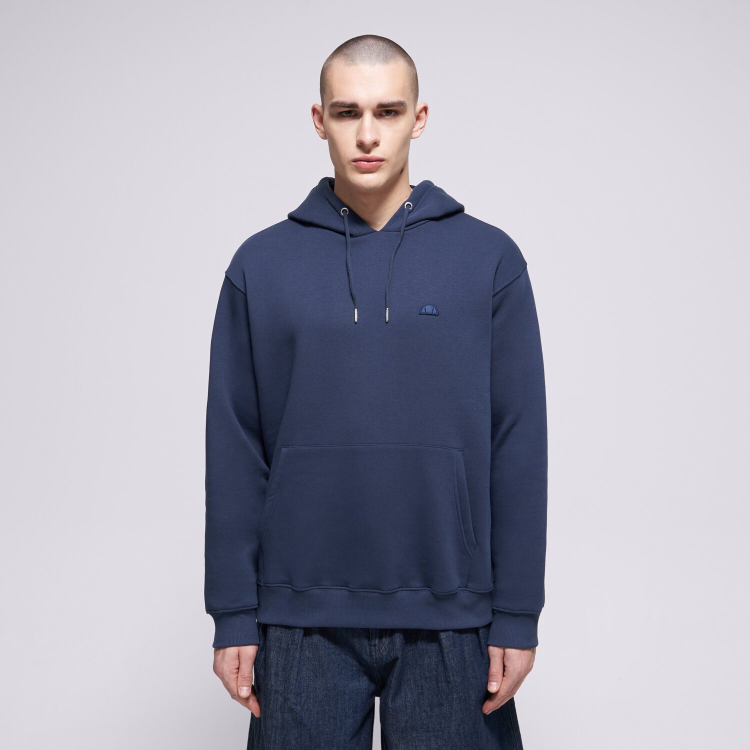 pánská mikina ELLESSE MIKINA S KAPUCÍ VARON OH HOODY NAVY MN SMG22037481 TMAVOMODRÁ