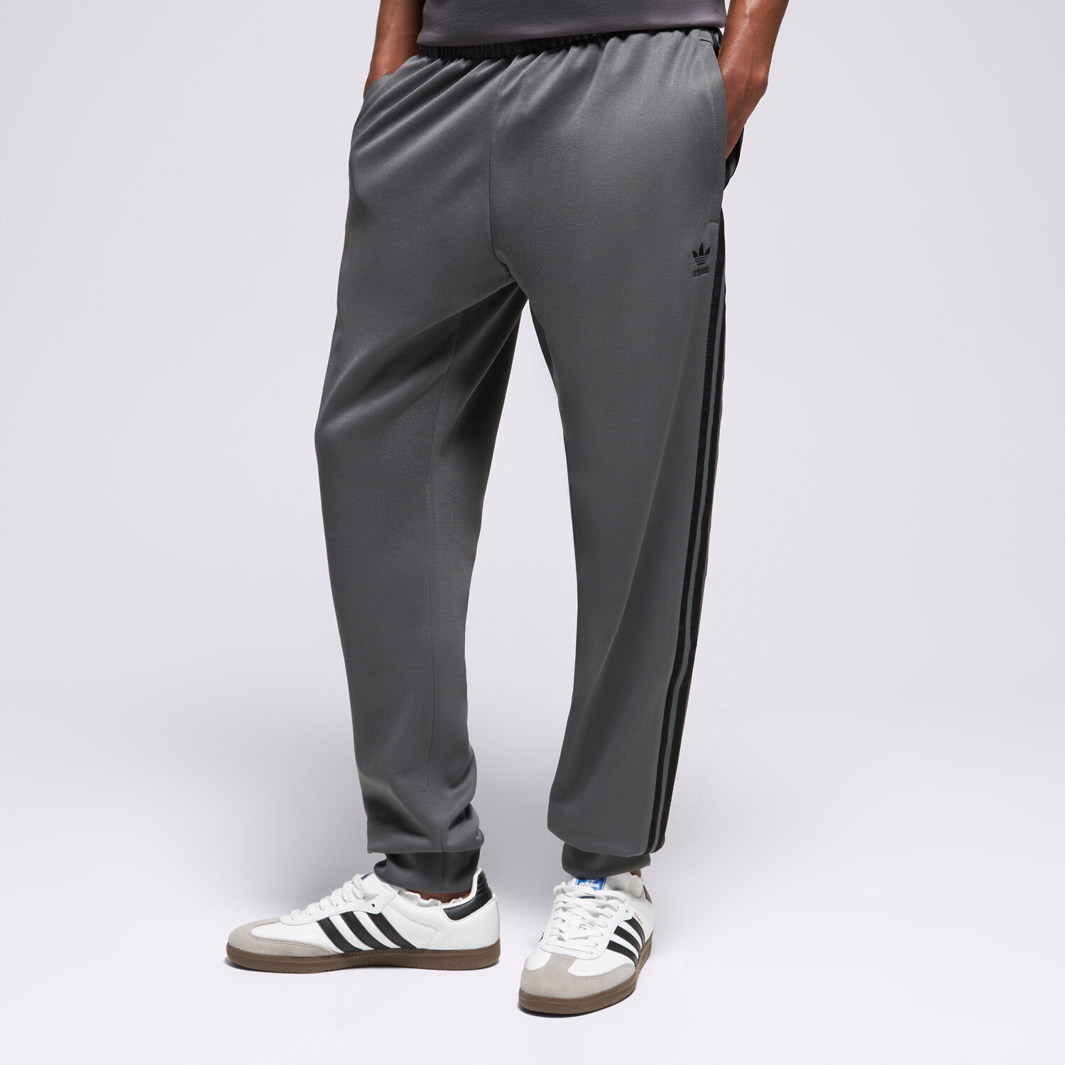 pánské kalhoty ADIDAS KALHOTY  SST TP JY1289 ŠEDÁ