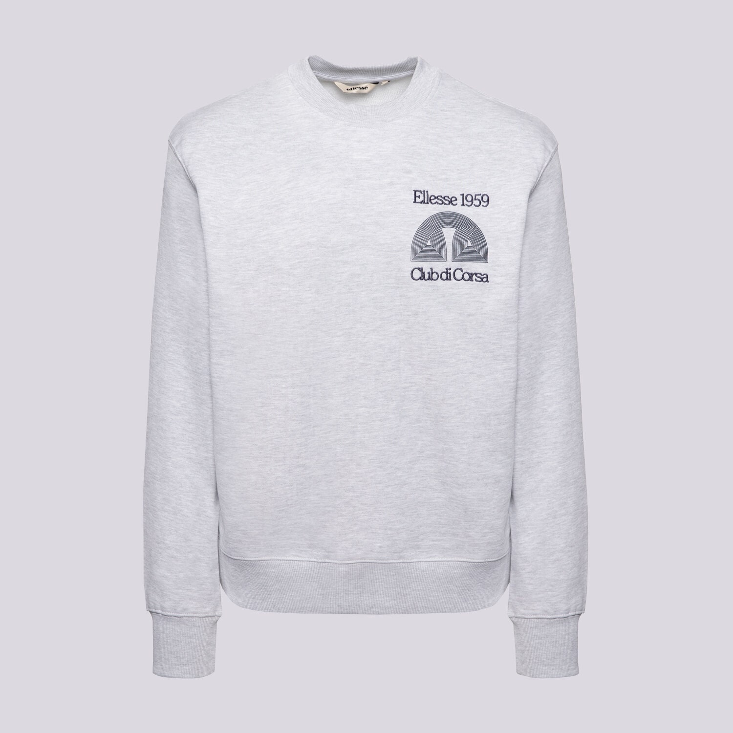 pánská mikina ELLESSE MIKINA CLUB DI CORSA SWEATSHIRT LGREY MRL SHB23149131 ŠEDÁ