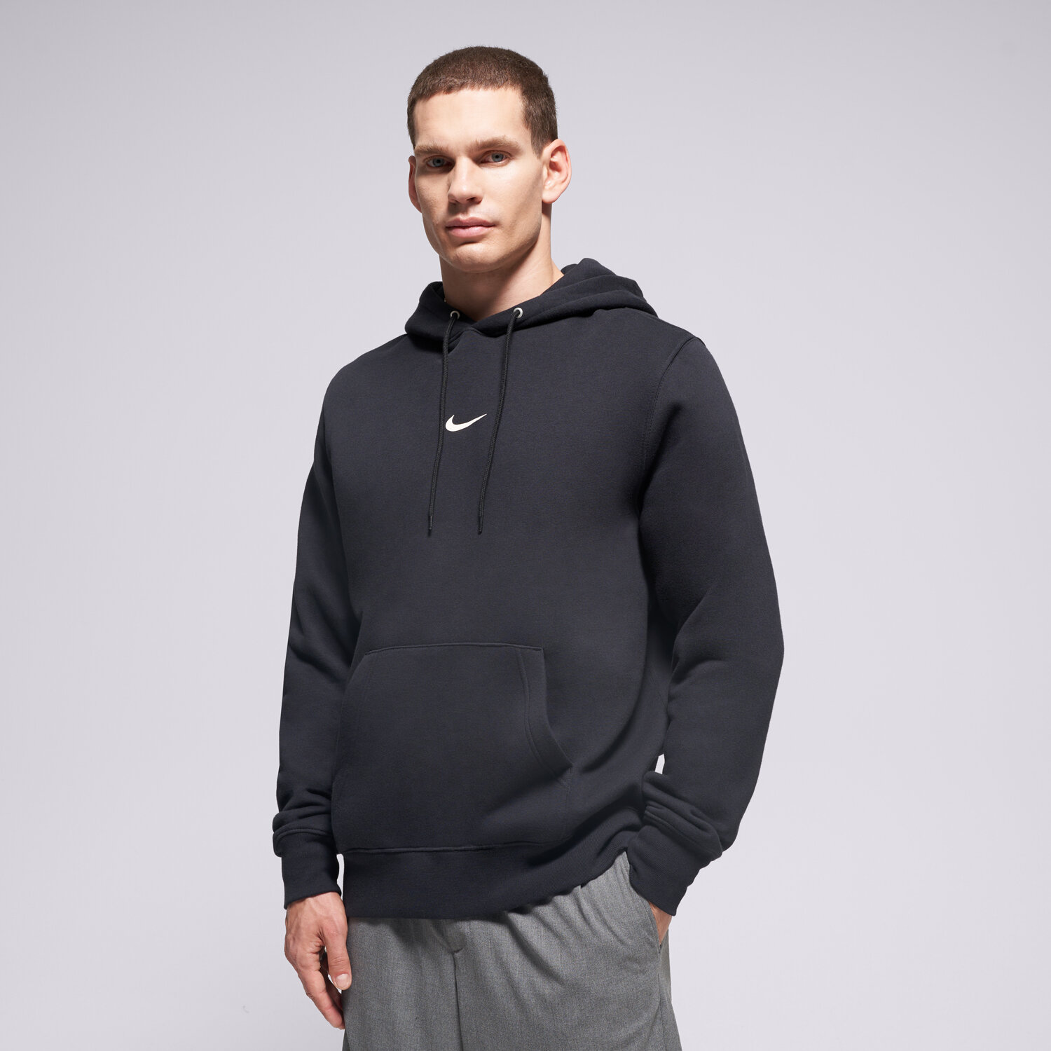 pánská mikina NIKE MIKINA S KAPUCÍ U NSW HDY CLUB BB FW IB4124-010 ČERNÁ