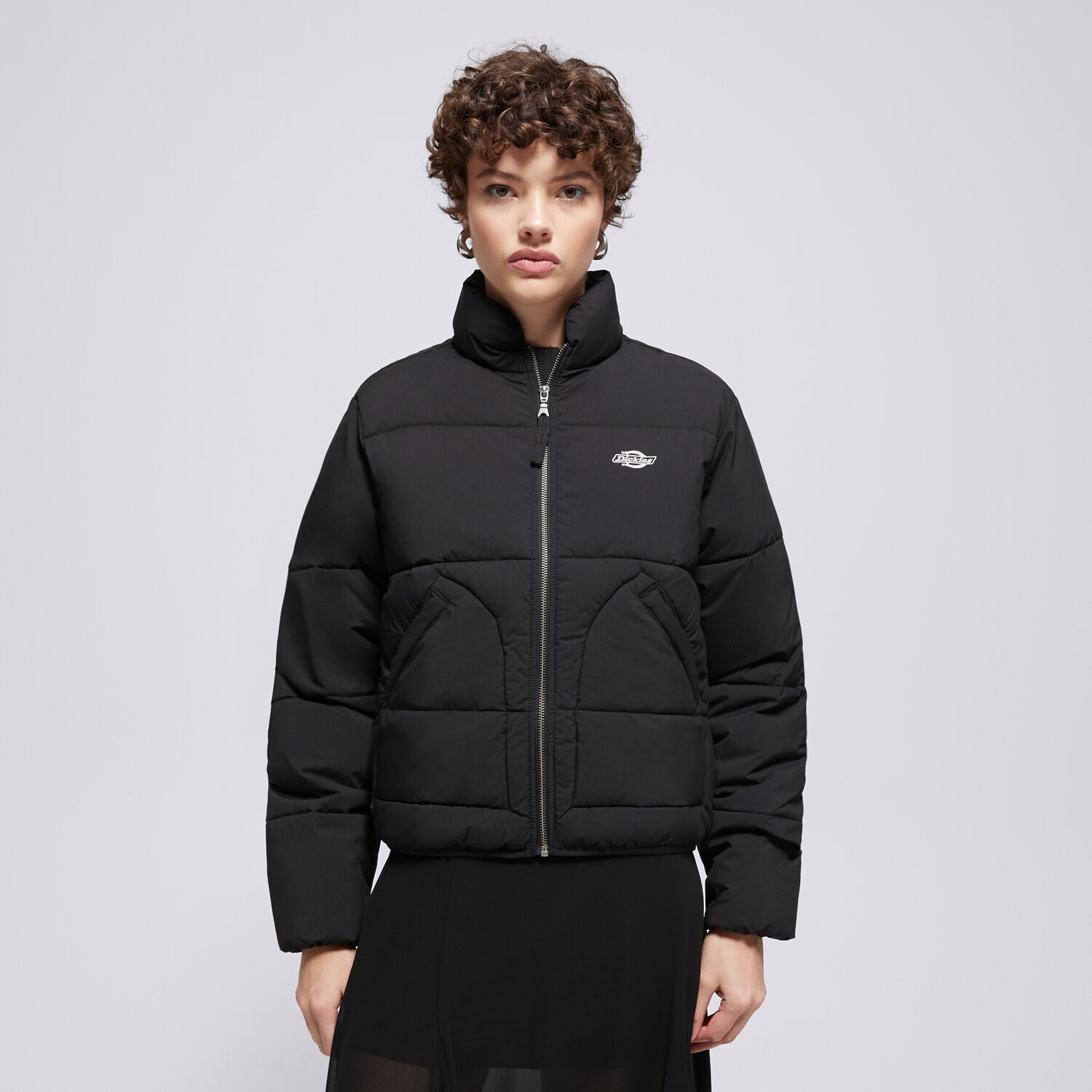 dámská zimní bunda DICKIES BUNDA PÉŘOVÁ DICKIES DUCK CANVAS CARPENTER PANT W DK0A87OJBLK1 ČERNÁ