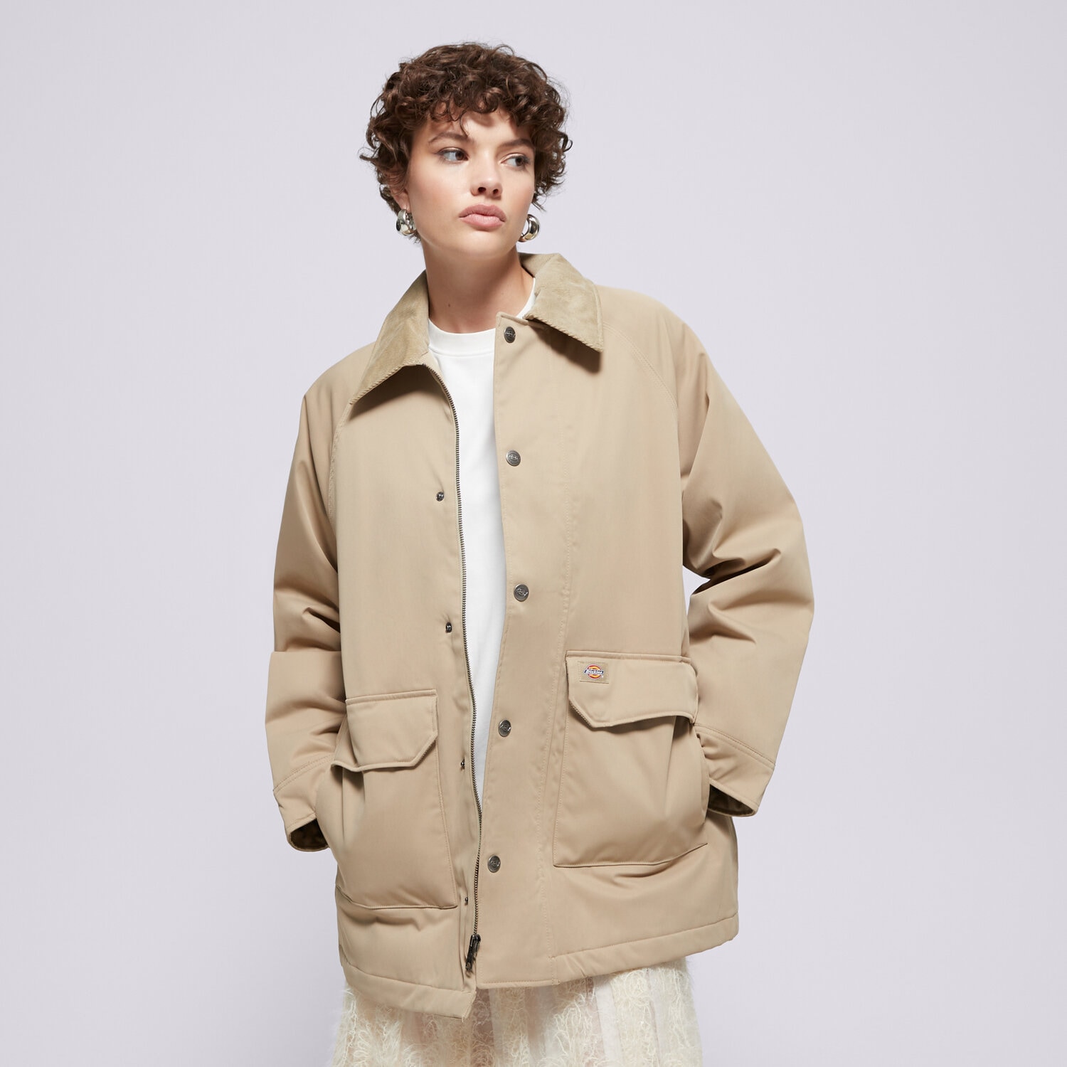 dámská zimní bunda DICKIES BUNDA MEDINA COAT W DK0A87OKKHK1 BÉŽOVÁ
