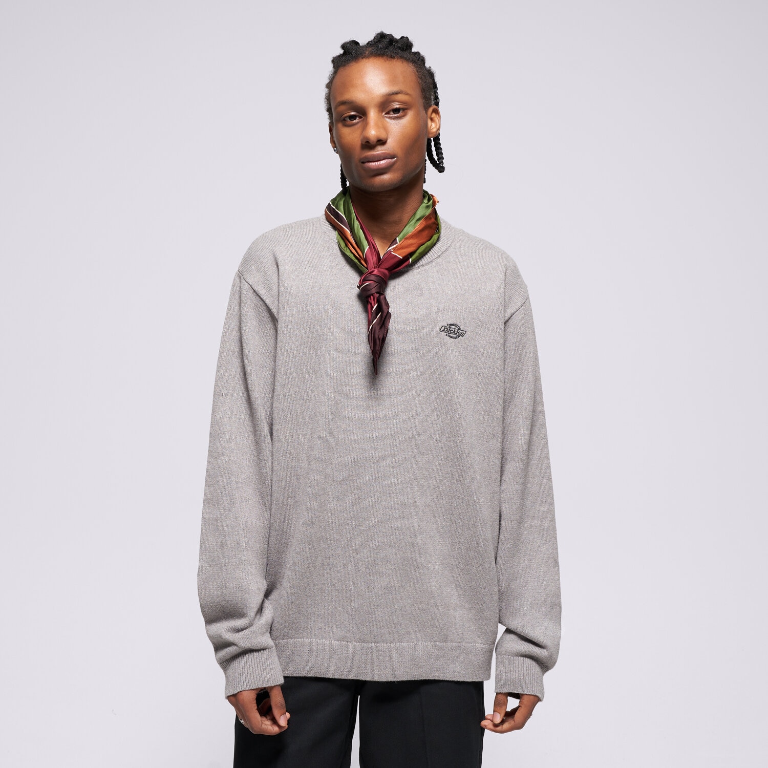 pánská mikina DICKIES SVETR SUMMERDALE SWEATER DK0A87OPK631 ŠEDÁ