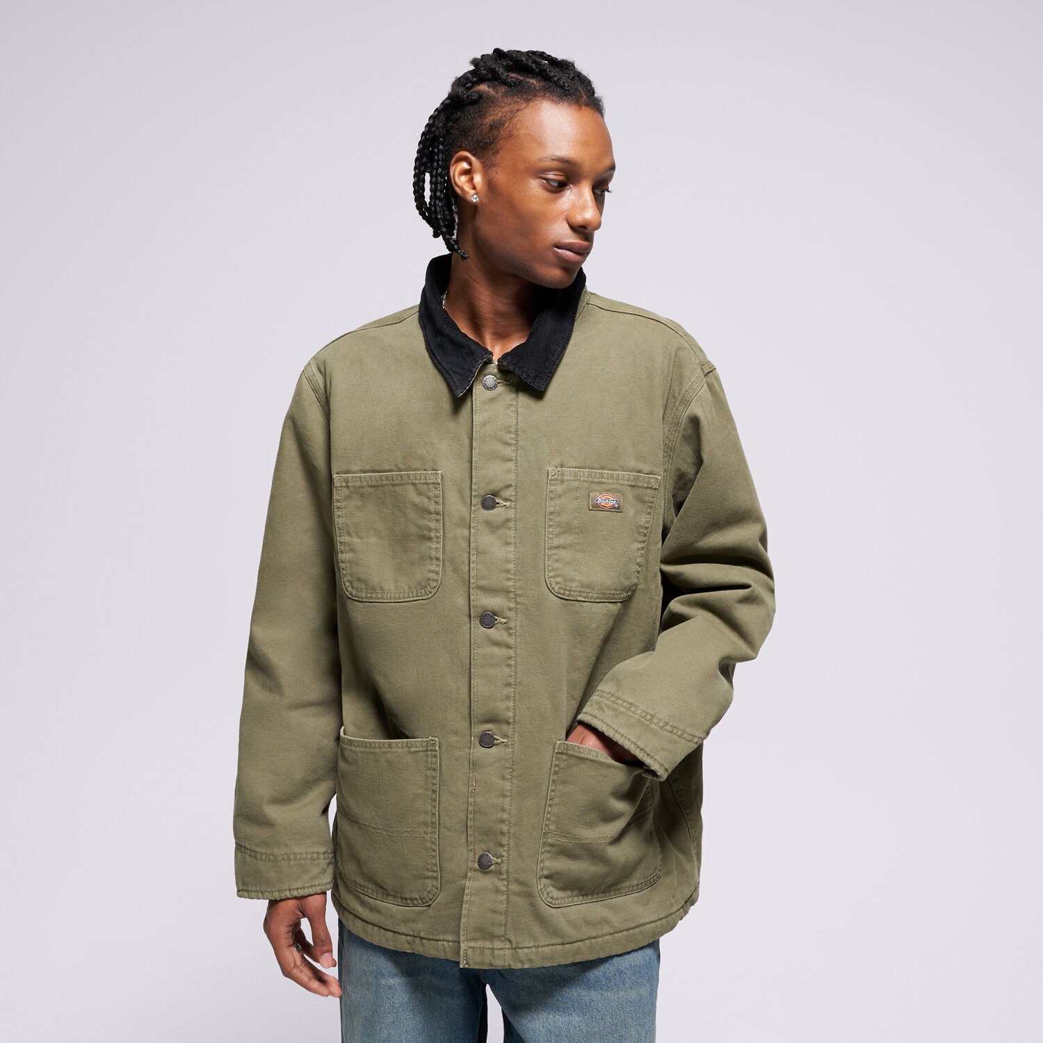 pánská zimní bunda DICKIES BUNDA ZIMNÍ CHORE JACKET LINED CANVAS DK0A87O3MGR1 KHAKI