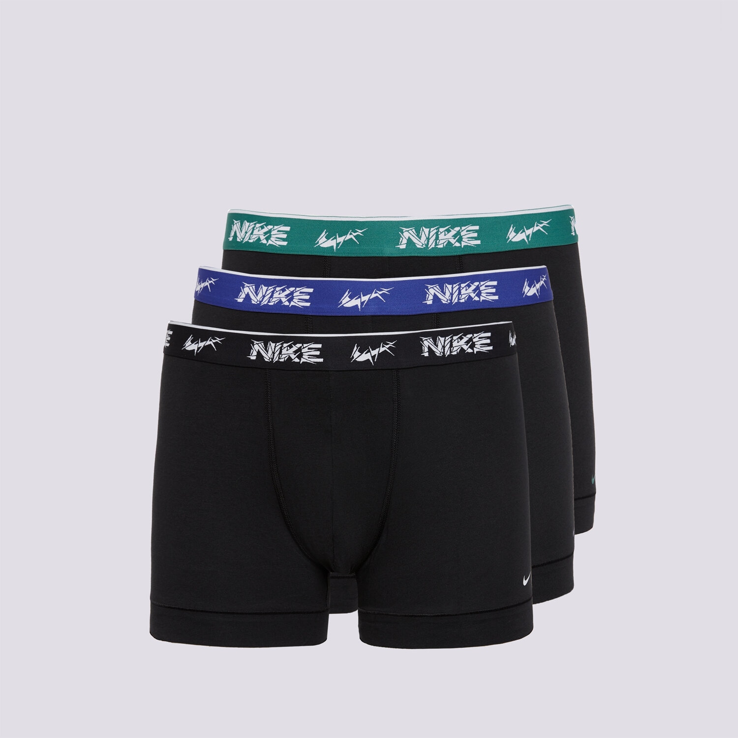 pánské spodní prádlo NIKE TRENKY TRUNK 3PK 0000KE1008EYC ČERNÁ