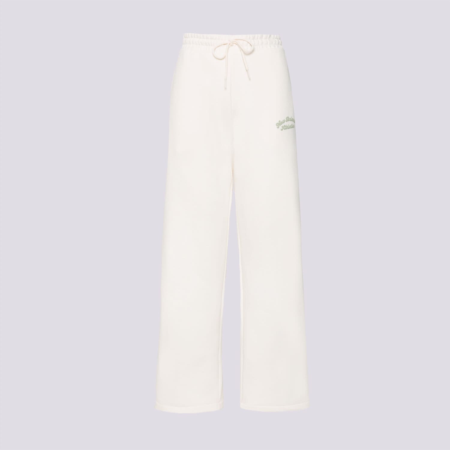 dámské kalhoty NEW BALANCE KALHOTY  LINEAR HERITAGE FLEECE WIDE LEG PANT WP53902PEF BÉŽOVÁ