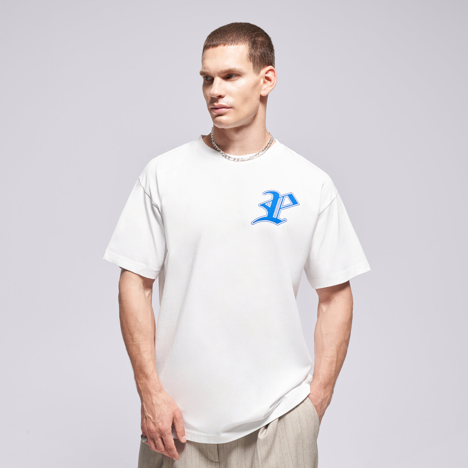 pánské tričko PROSTO TRIČKO GOTHIC P WHITE KL252MTEE1051 BÍLÁ