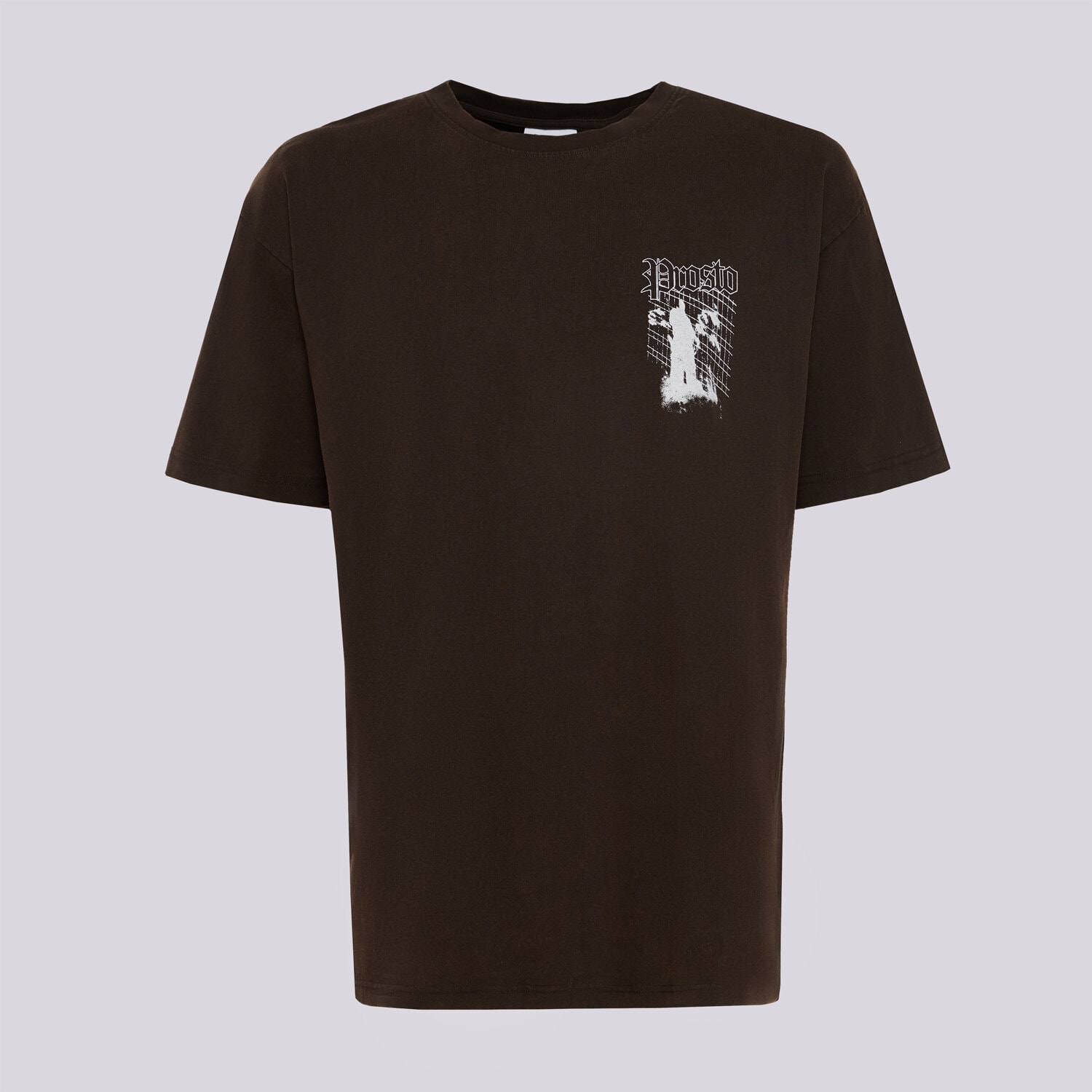 pánské tričko PROSTO TRIČKO SHADOW WASHED BLACK KL252MTEE1081 ŠEDÁ
