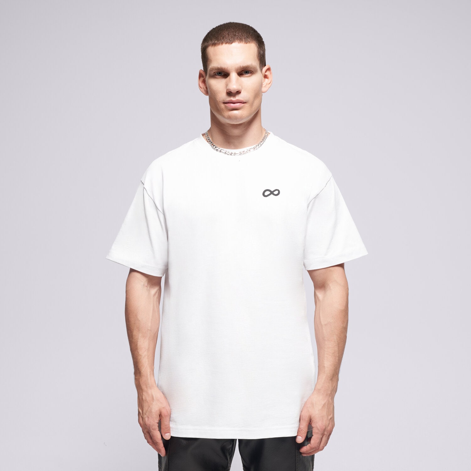 pánské tričko PROSTO TRIČKO INFINITY D WHITE KL252MTEE1171 BÍLÁ