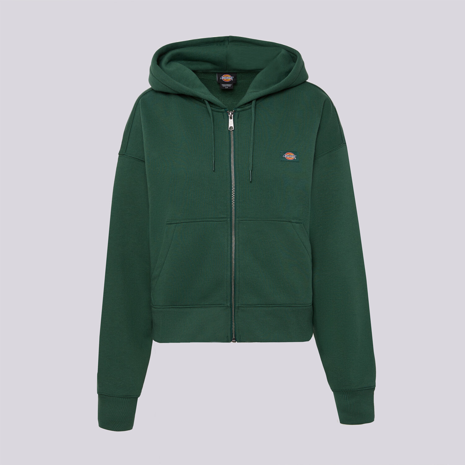dámská mikina DICKIES  MIKINA ROZEPÍNACÍ OAKPORT ZIP HOODIE DK0A4Y1ZPIN1 ZELENÁ