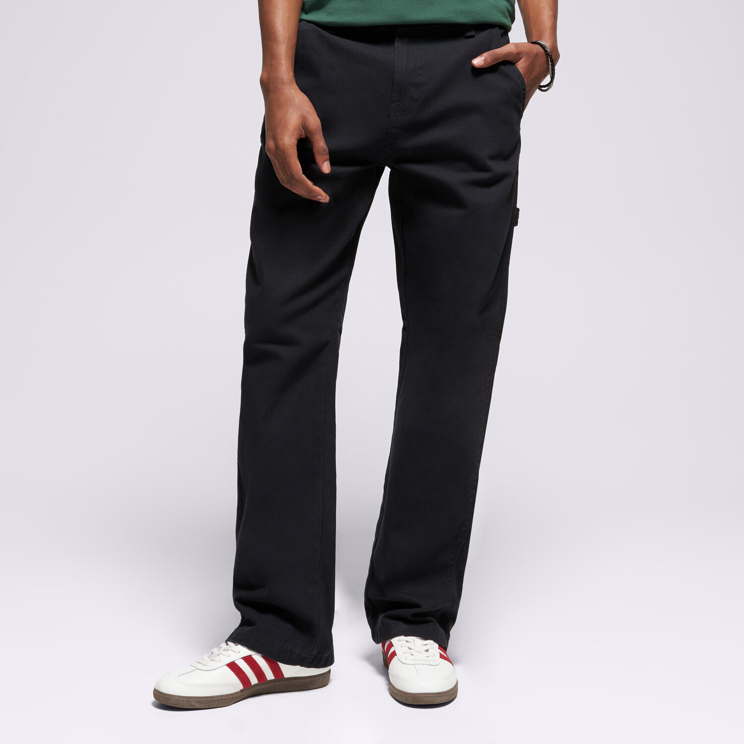 pánské kalhoty DICKIES KALHOTY  CARPENTER CANVAS PANT DK0A87PDBLK1 ČERNÁ