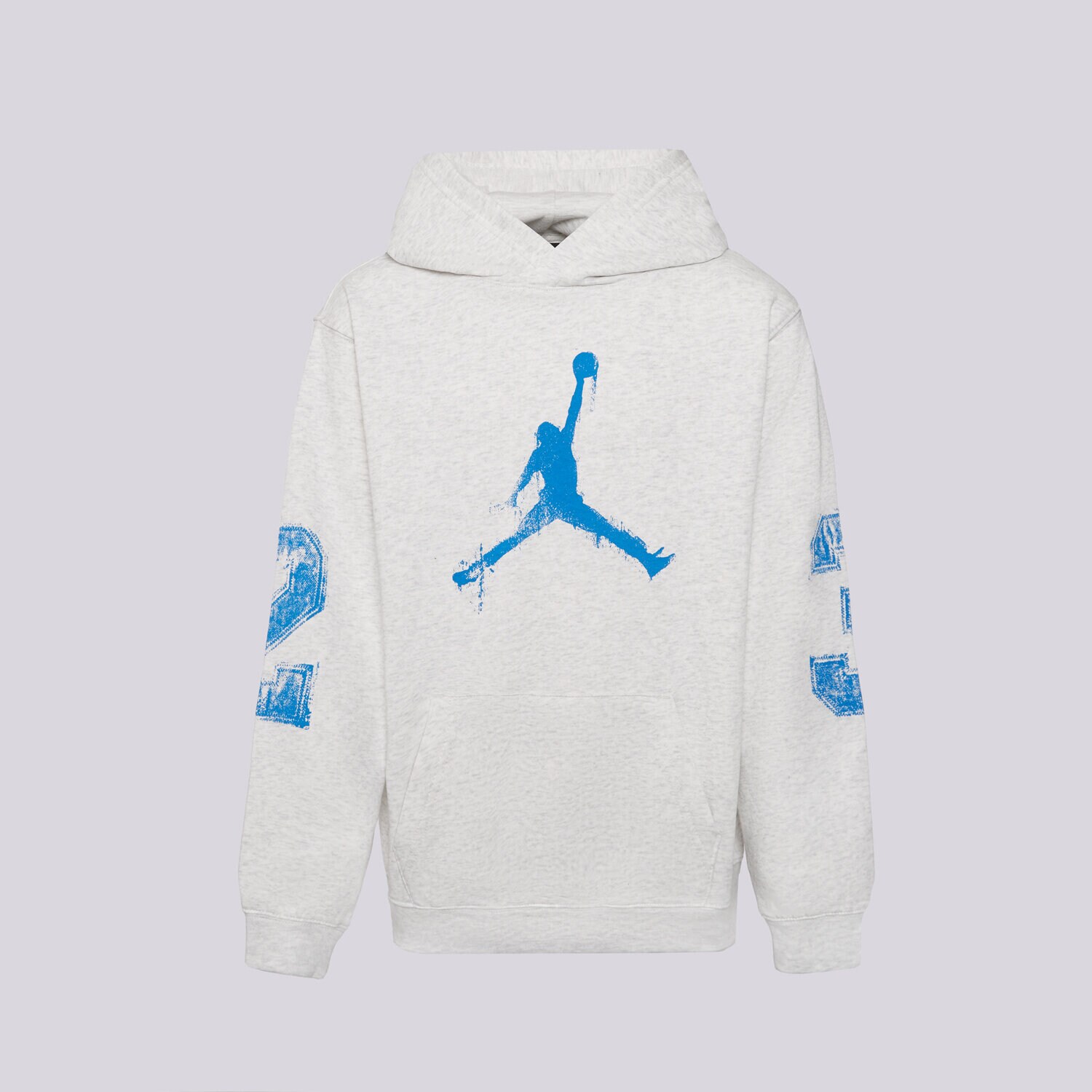 dětská mikina JORDAN MIKINA S KAPUCÍ JDB MJ MVP HBR JM FLC PO BOY 95F097-X58 ŠEDÁ