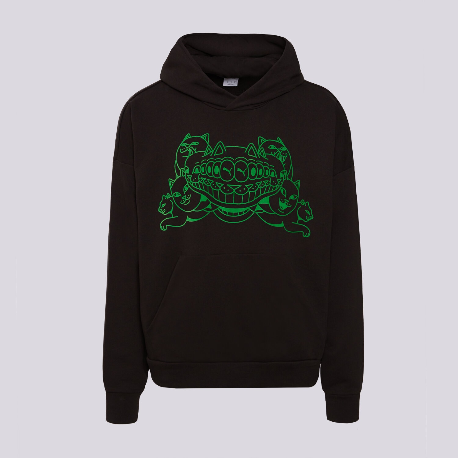 pánská mikina PUMA MIKINA S KAPUCÍ PUMA X RIPNDIP GRAPHIC HOODIE TR 632414 01 ČERNÁ