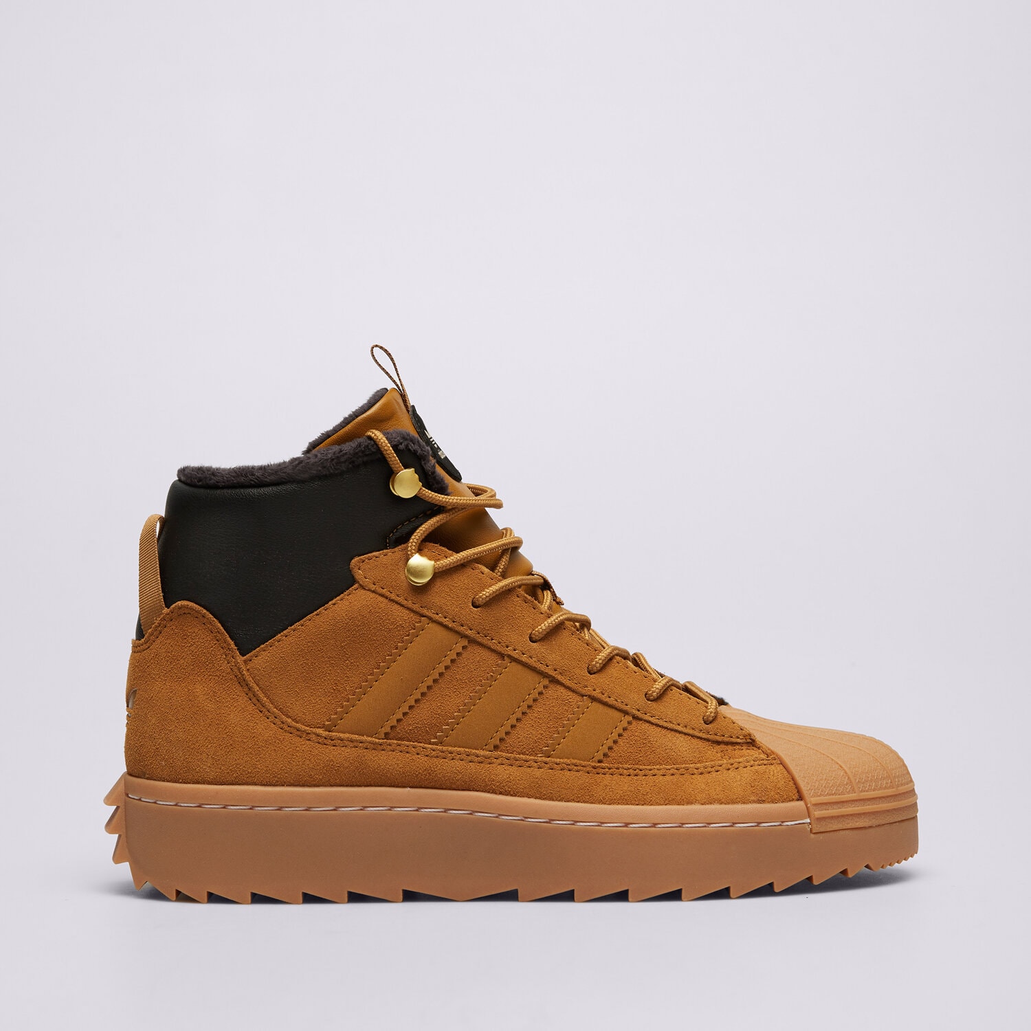 dětská outdoorová obuv ADIDAS SUPERSTAR WINTER TREK J JQ0345 HNĚDÁ