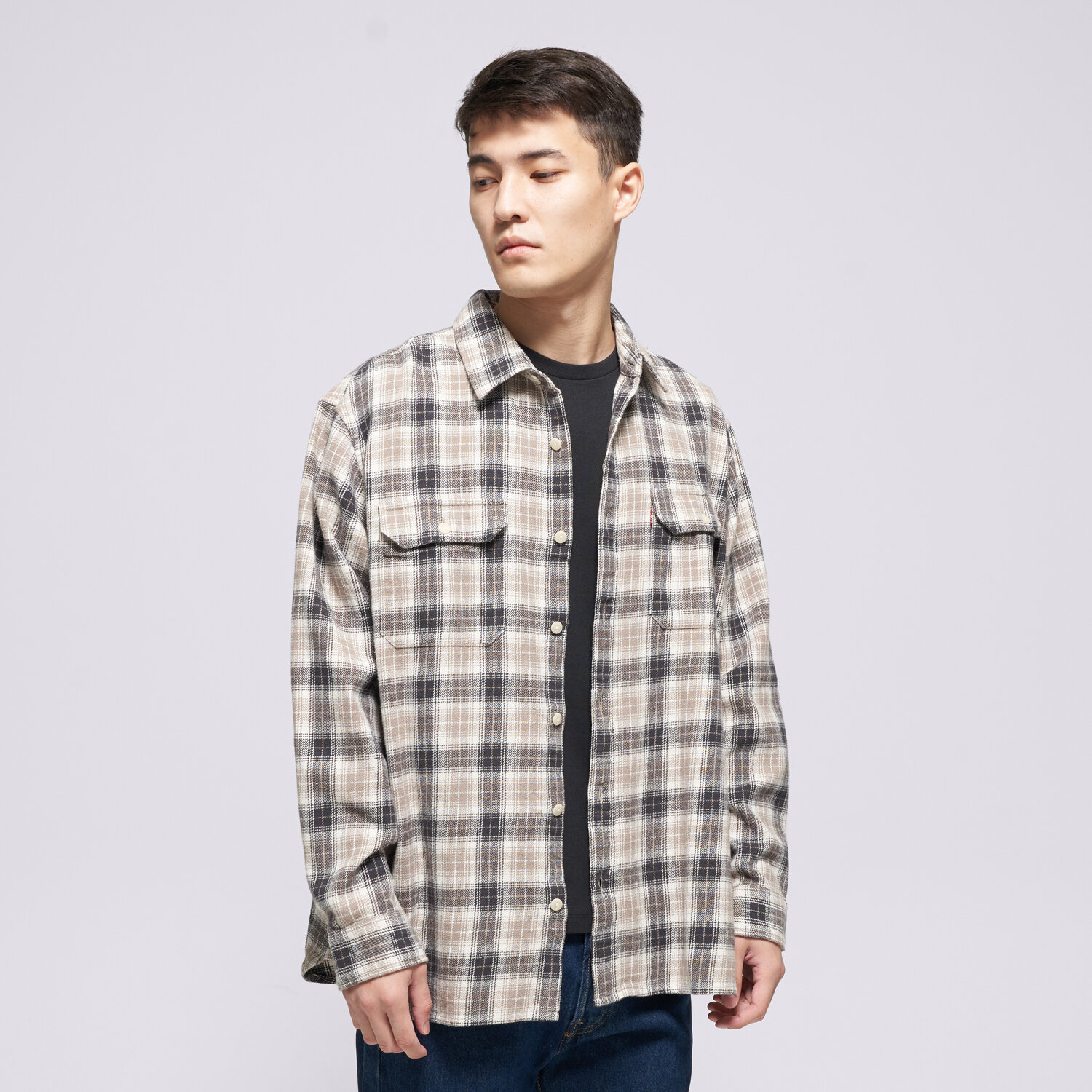 pánská košile LEVI'S KOŠILE JACKSON WORKER NEUTRALS 19573-0289 VÍCEBAREVNÁ