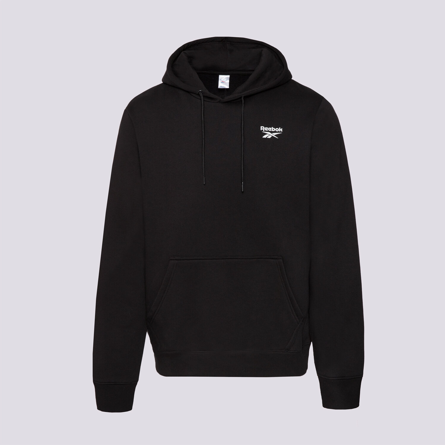 pánská mikina REEBOK MIKINA S KAPUCÍ NOAH SMALL LOGO 100240570 ČERNÁ