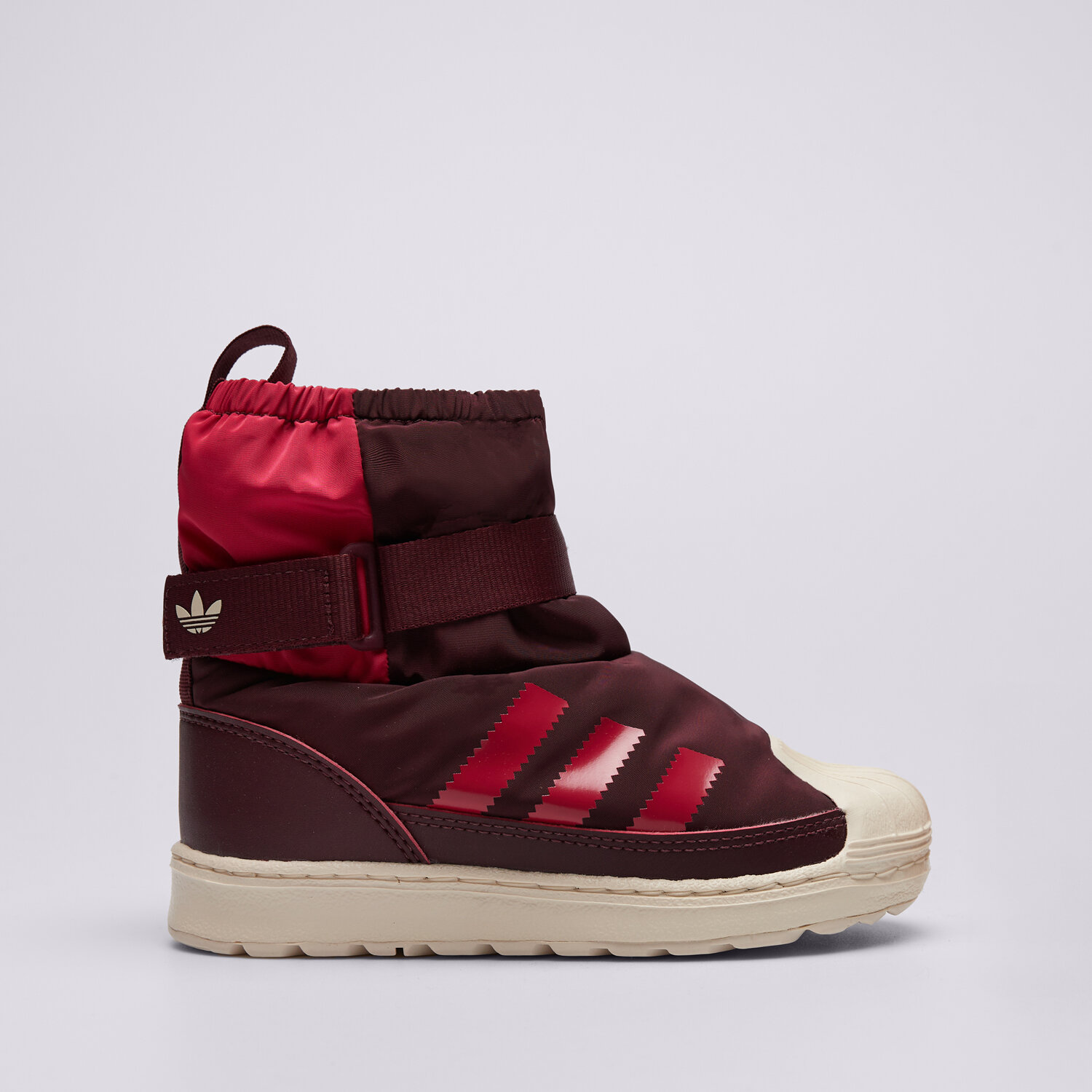 dětská outdoorová obuv ADIDAS SUPERSTAR 360 WTR BOOT I JR5805 BORDOVÁ