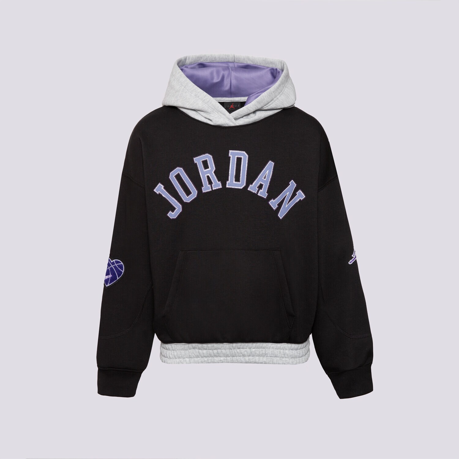 dětská mikina JORDAN MIKINA S KAPUCÍ JDG BLUE JEANS & BLING PO HOOD GIRL 45F193-023 ČERNÁ