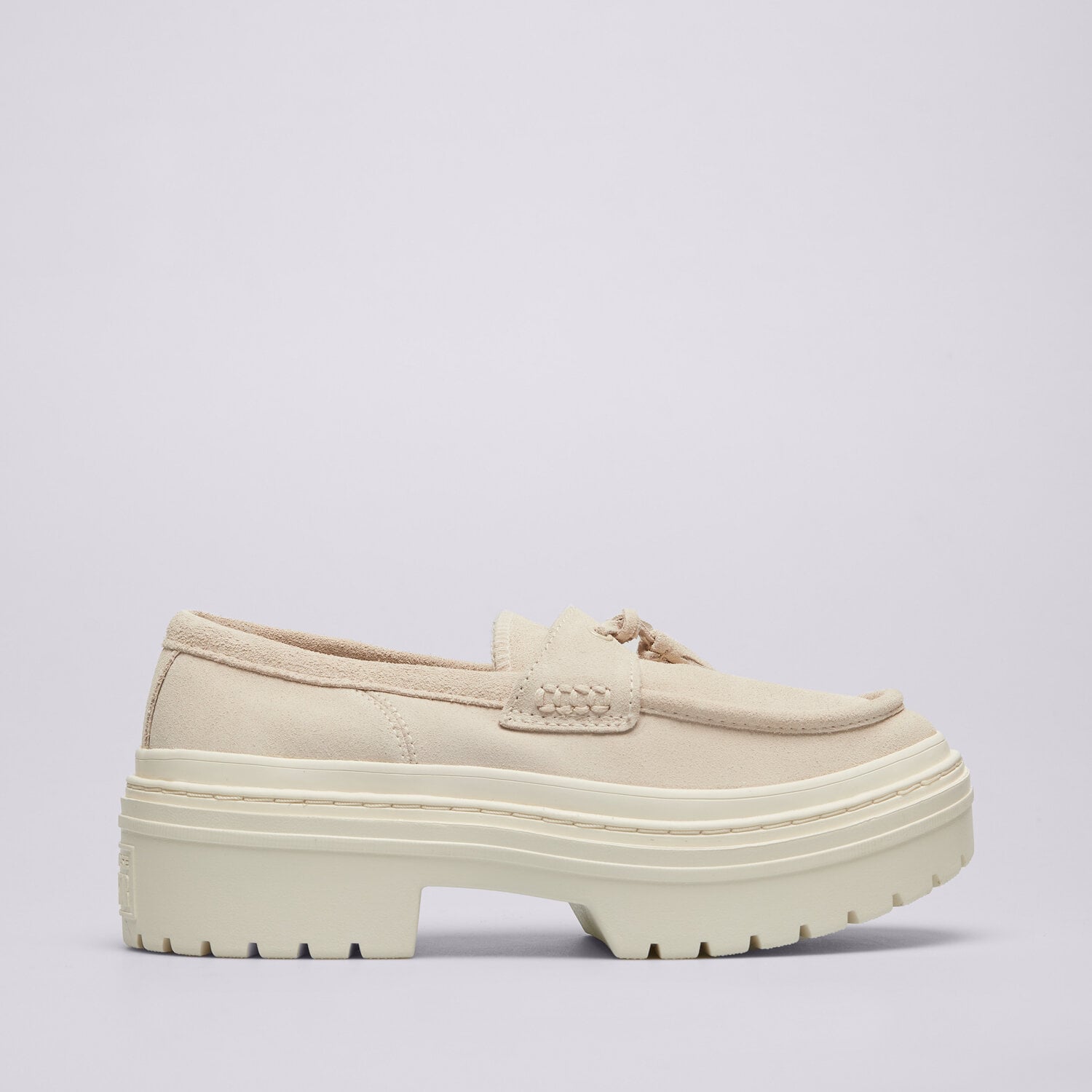 dámské boty casual CONVERSE CHUCK TAYLOR ALL STAR LUGGED HEEL LOAFER A15553C Krémová