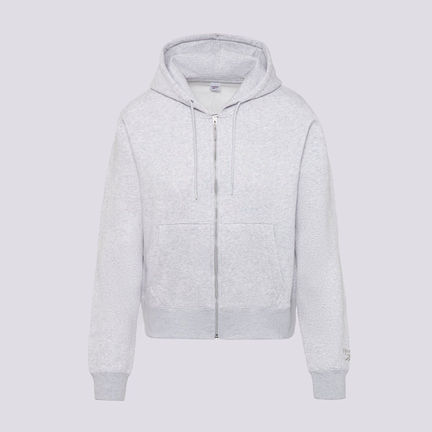 dámská mikina REEBOK MIKINA ROZEPÍNACÍ S KAPUCÍ ARIANA THROUGH 100241270 ŠEDÁ