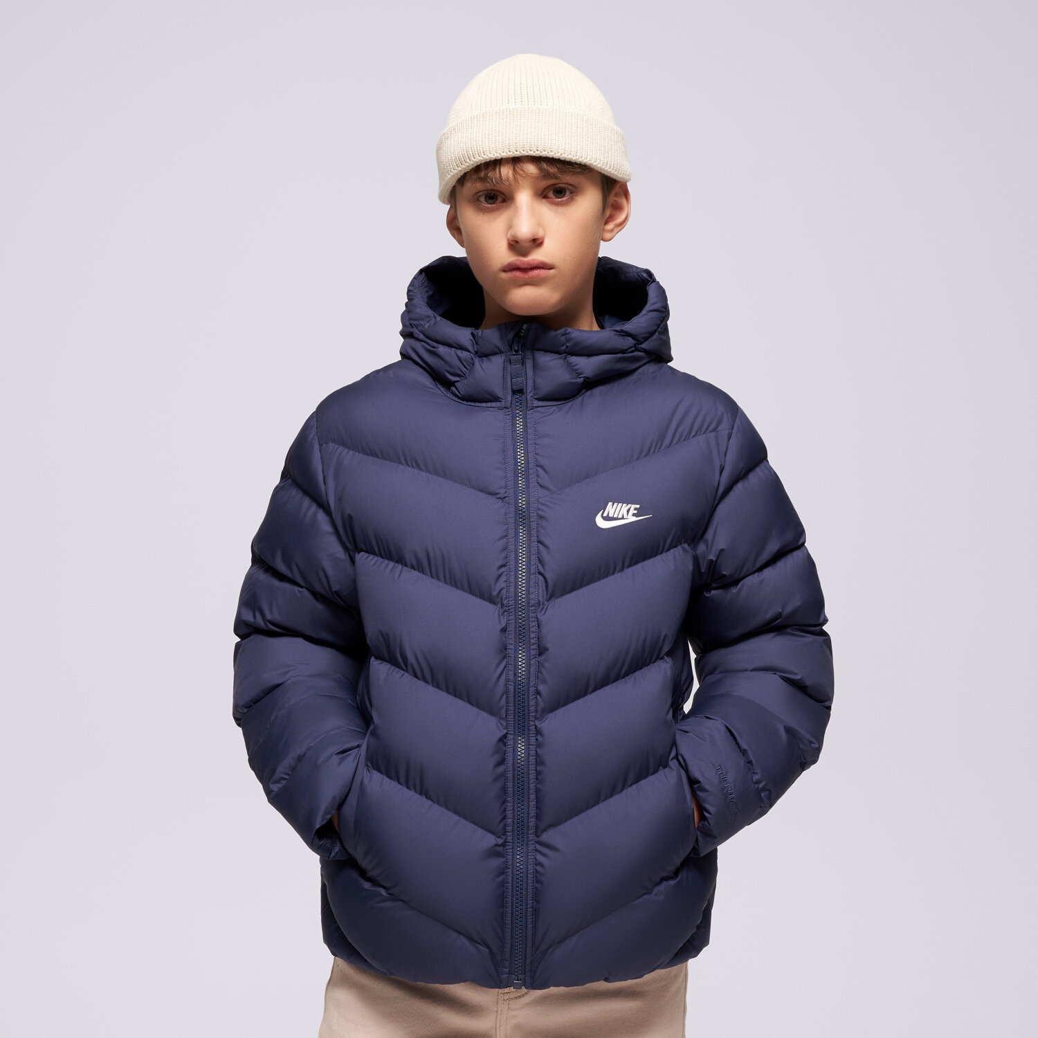dětské tričko NIKE BUNDA PÉŘOVÁ K NSW TF ADP PUFFER BOY HQ4976-410 TMAVOMODRÁ