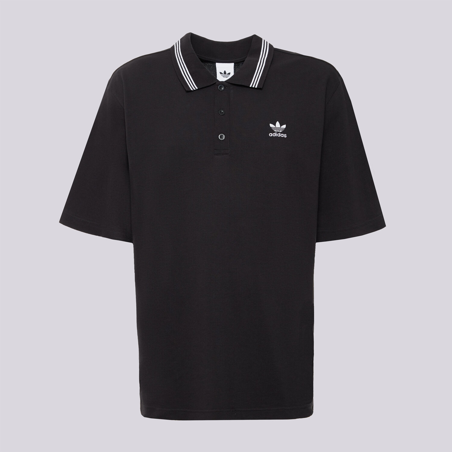 pánské polo tričko ADIDAS TRIČKO LOOSE TRIČKO JW5897 ČERNÁ