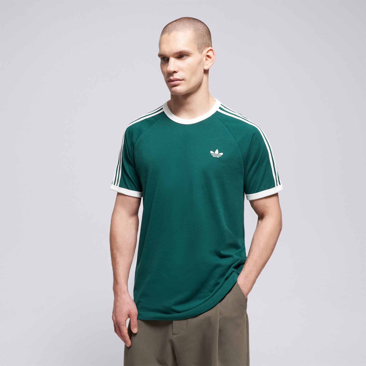 pánské tričko ADIDAS TRIČKO 3S TEE KE3534 ZELENÁ