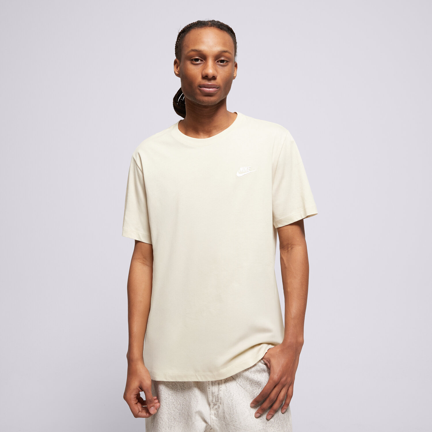 pánské tričko NIKE TRIČKO M NSW CLUB TEE AR4997-229 BÉŽOVÁ