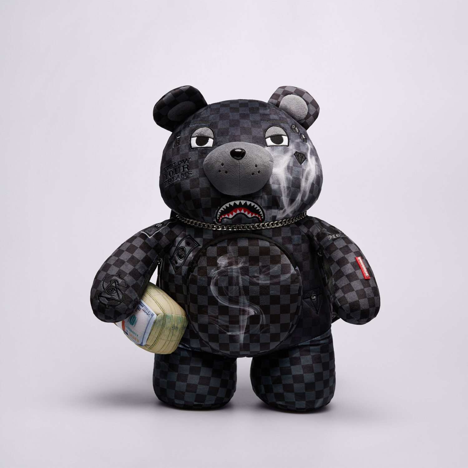 dámský batoh SPRAYGROUND BATOH SIP N’ SMOKE MONEYBEAR 910B8224NSZ ČERNÁ