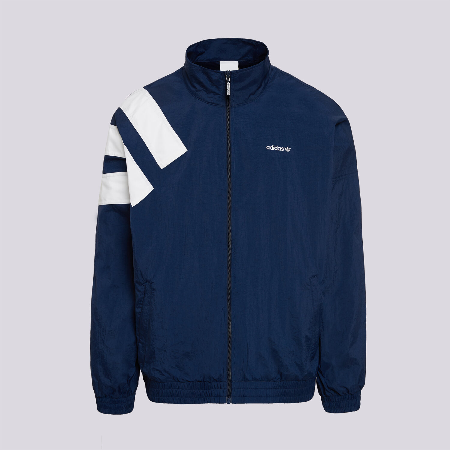 Přechodná bunda pánská (podzimní, jarní) ADIDAS BUNDA ORTALION ARCH TT KD8428 TMAVOMODRÁ