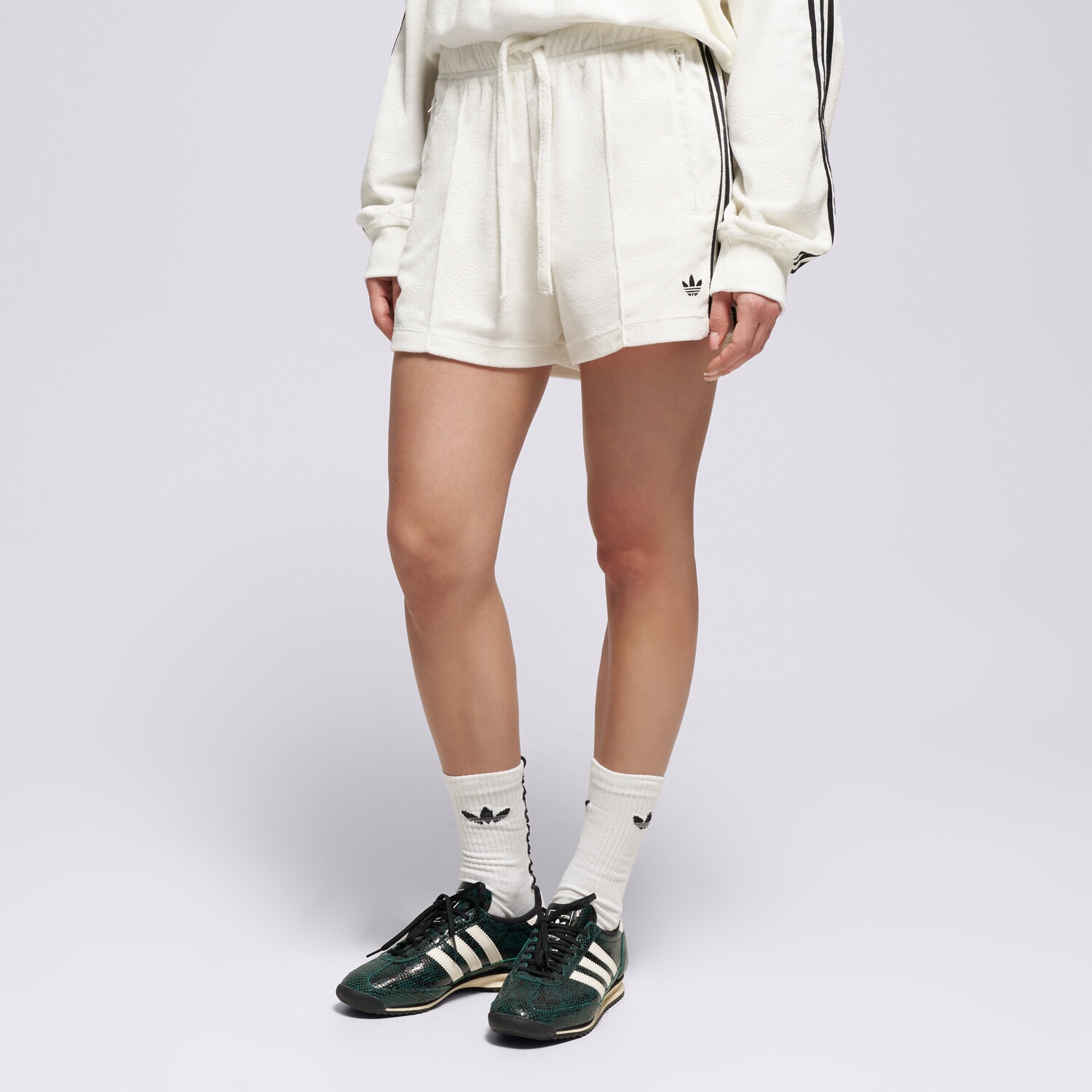 dámské kraťasy ADIDAS ŠORTKY  TT SHORTS KD1397 Krémová